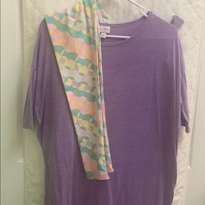 Lularoe XS Irma with OS leggings